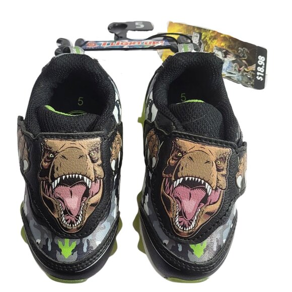 UNIVERSAL STUDIOS Jurassic Park Lighted Shoes - New With Tags Infant Boys 5 - Picture 3 of 5